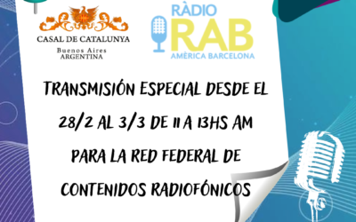 RAB Ràdio de Barcelona desembarca en Argentina y transmite por la RFDCR